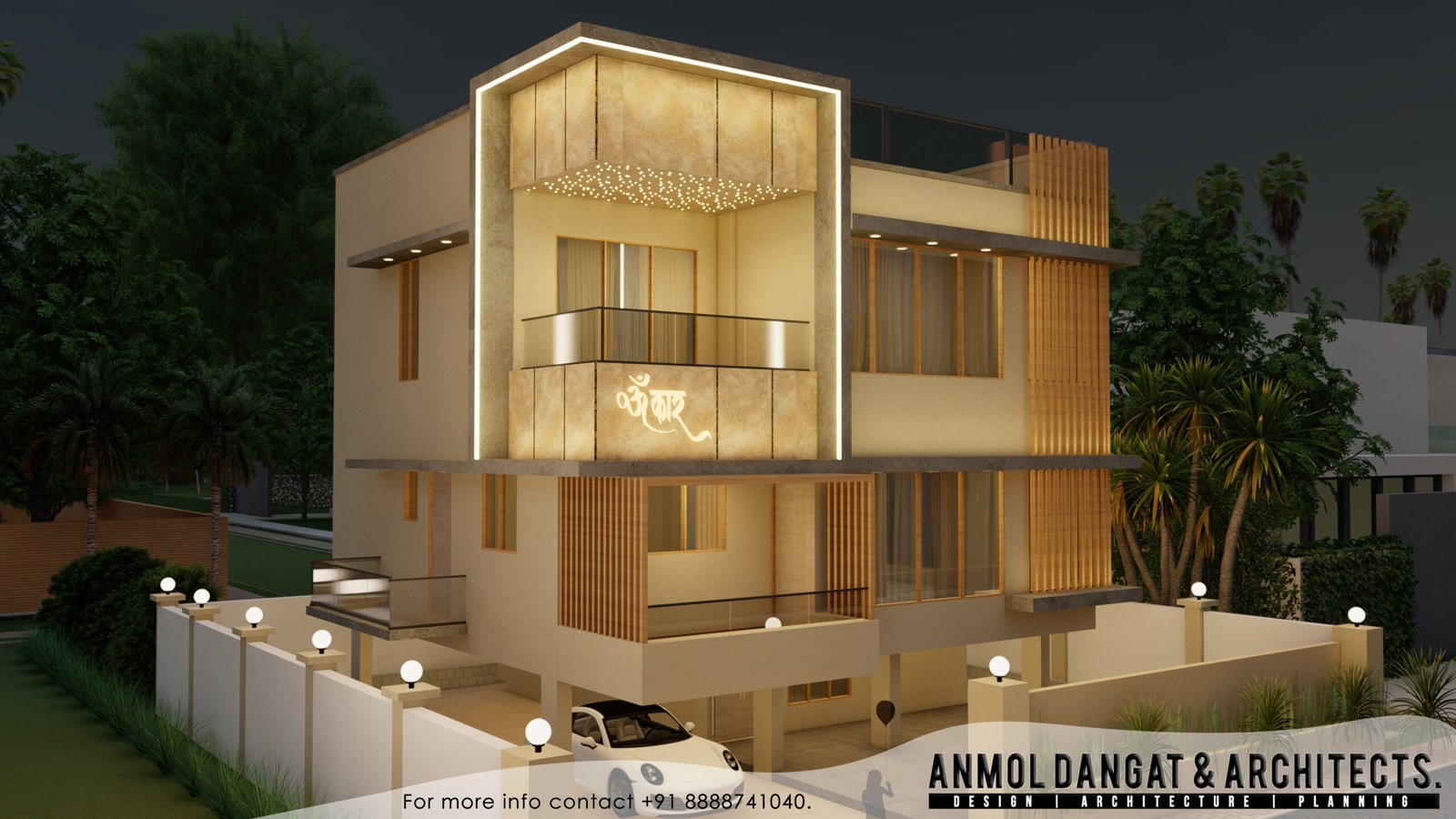 Designed amidst the calm surroundings of Warje, this bungalow brings together simplicity, warmth, and architectural intent. Large openings connect the indoors to nature, while subtle materials and minimal forms keep the space grounded yet elegant.